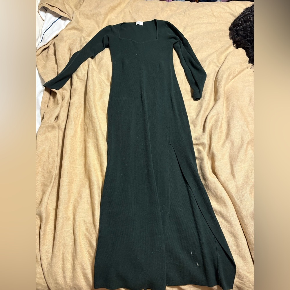 Aritiza Dark Green Maxi Dress